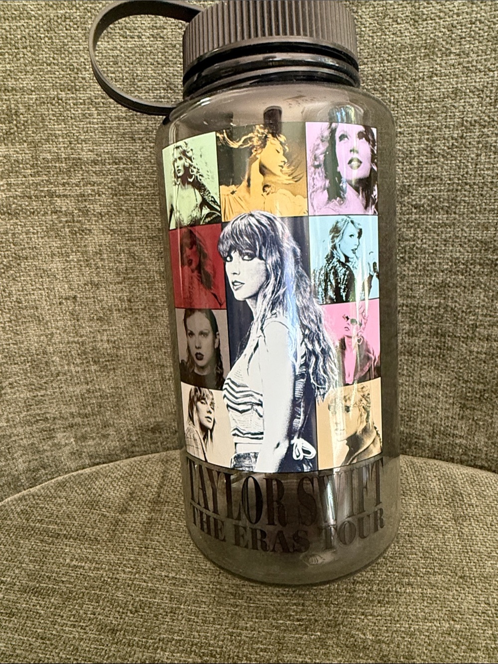 Taylor Swift The Eras Tour Concert Merch Tinted Clear Water Bottle w/ Screw Lid